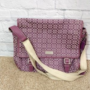 Coach | Purple Messenger Laptop Bag